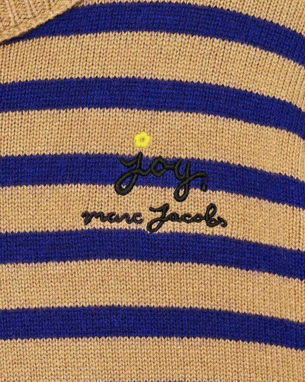 Joy Striped Crewneck Camel/Pansy