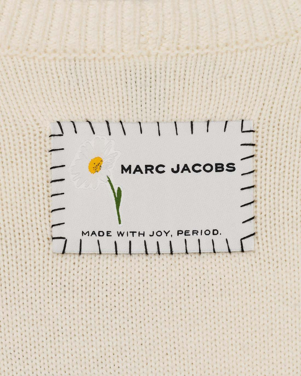 Marc Is Joy Jacquard Crewneck Ivory
