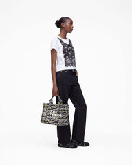 Trompe L'Oeil Eyelet Slim Tee White Multi