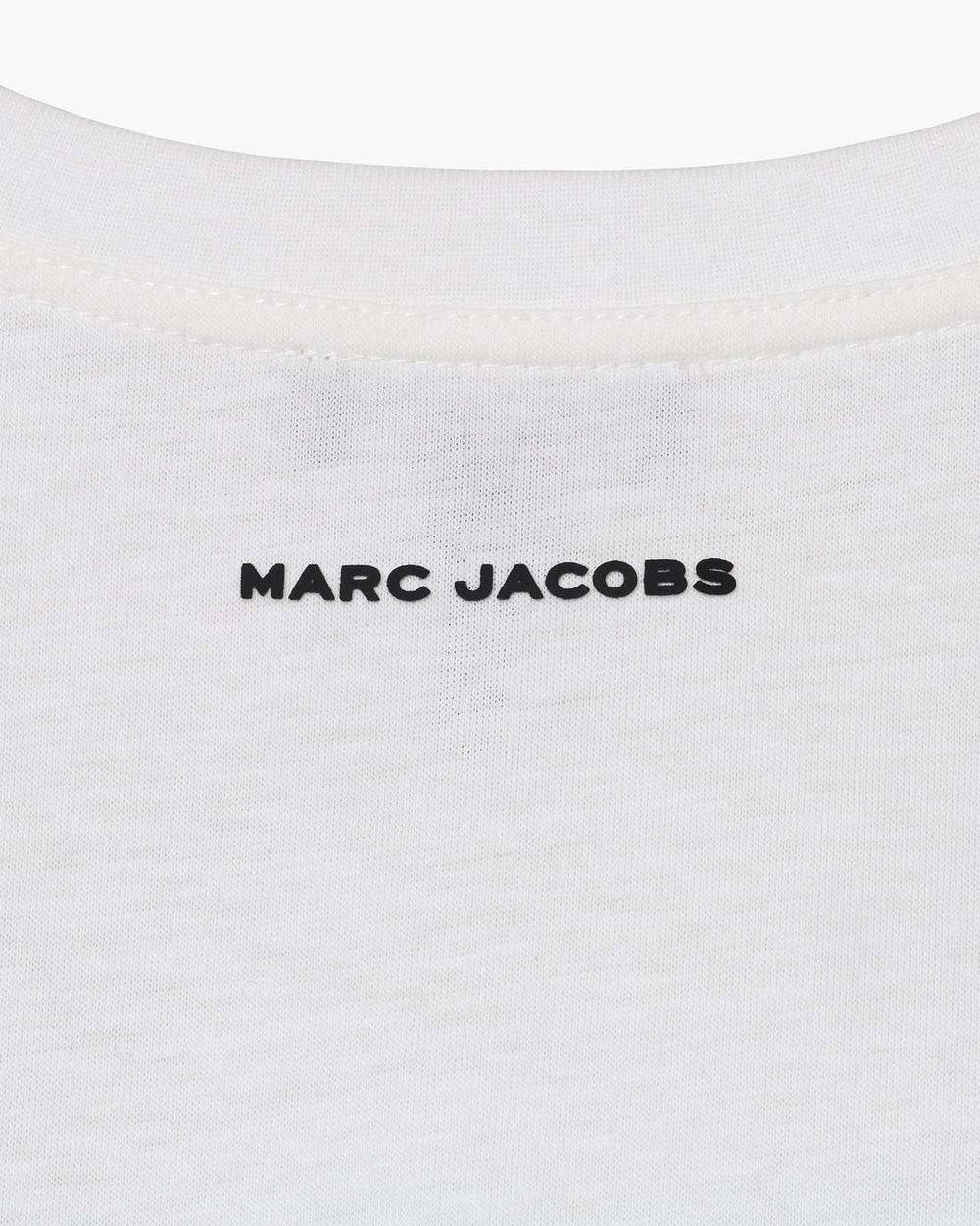 Trompe L'Oeil Eyelet Slim Tee White Multi