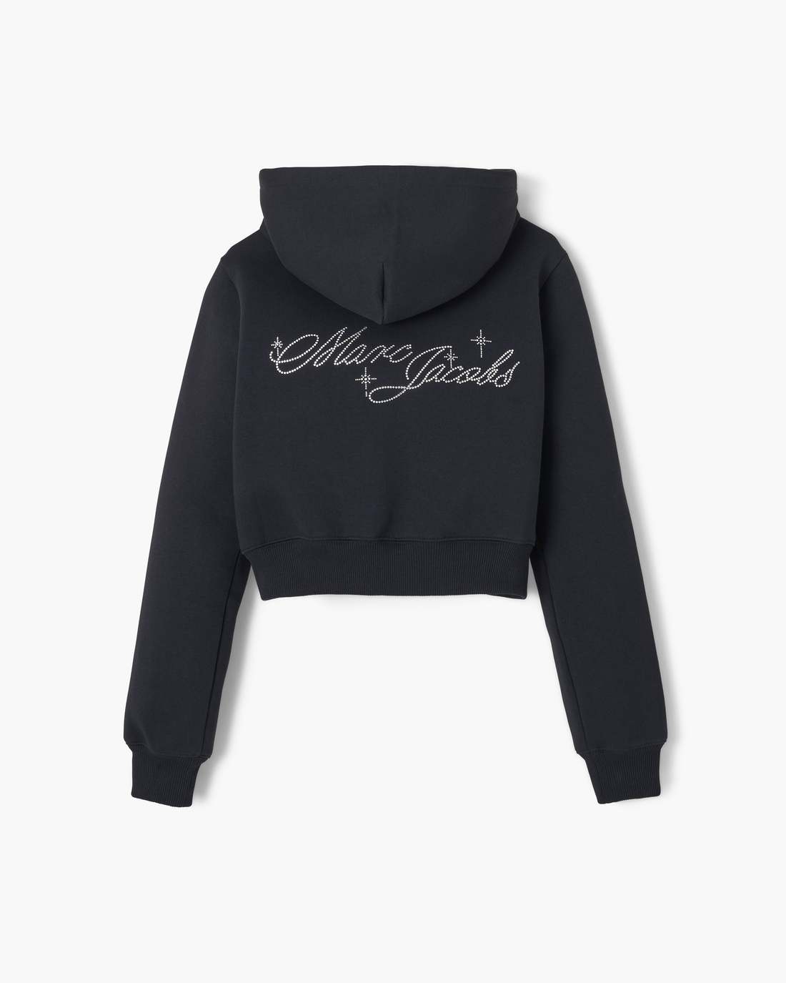 Charm Cropped Hoodie Black