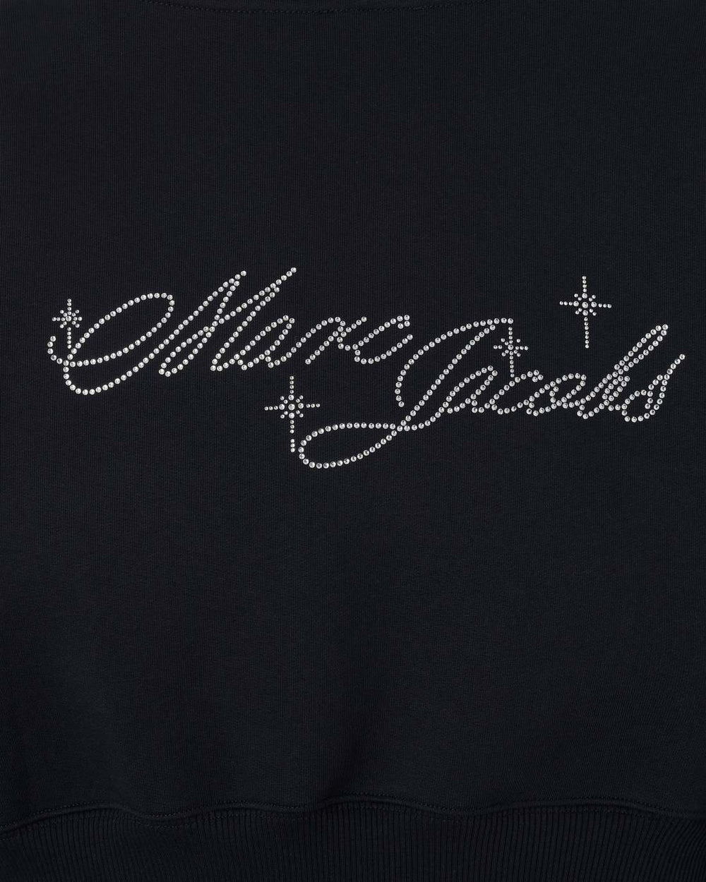 Charm Cropped Hoodie Black