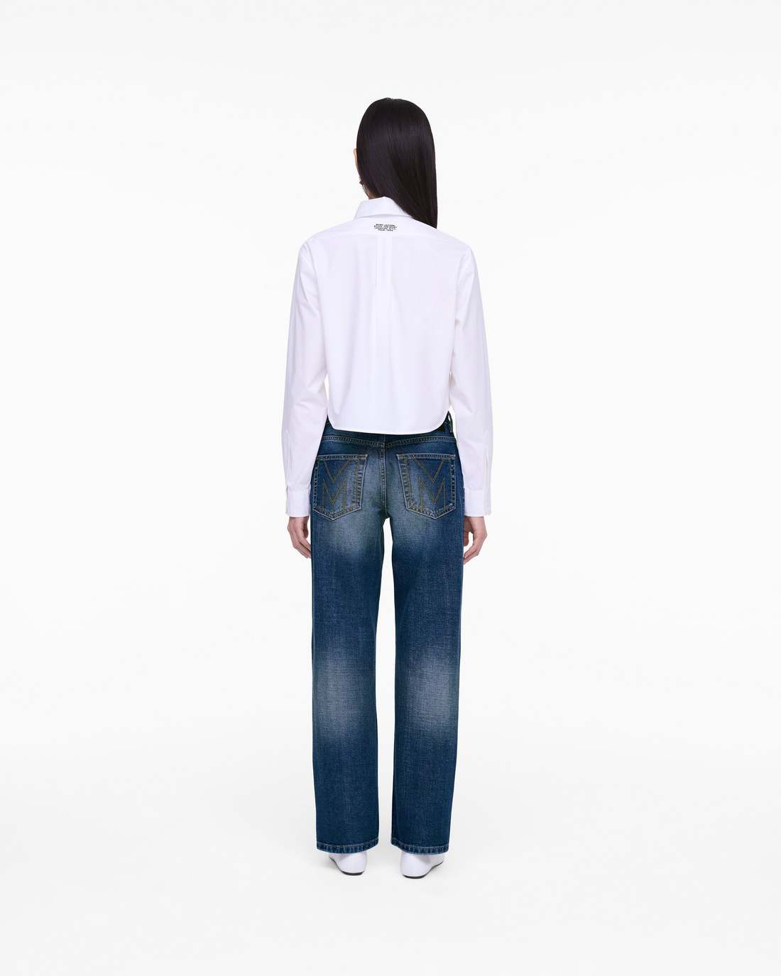 THE CROPPED FEMME SHIRT White