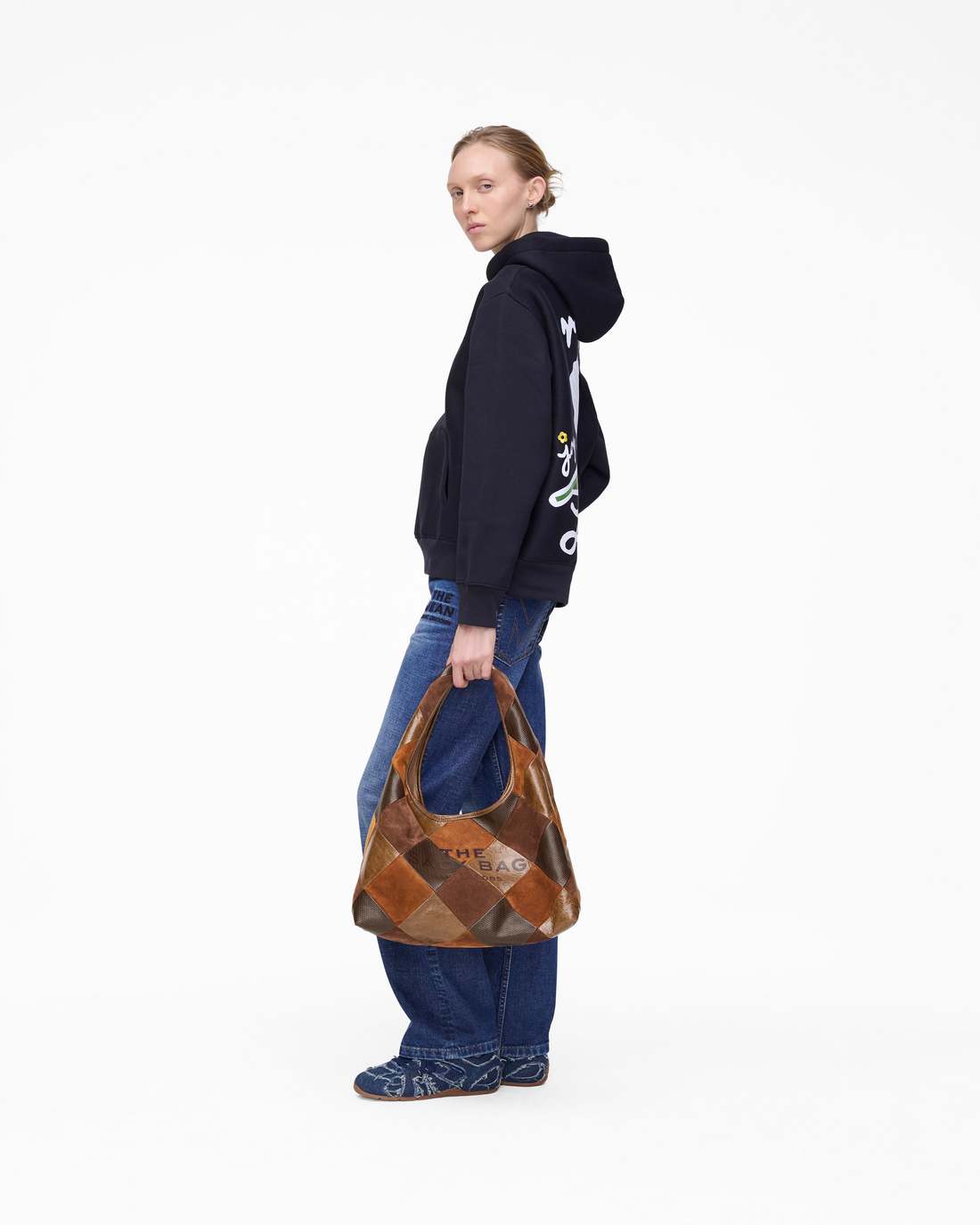 Marc Is Joy Daisy Hoodie Black