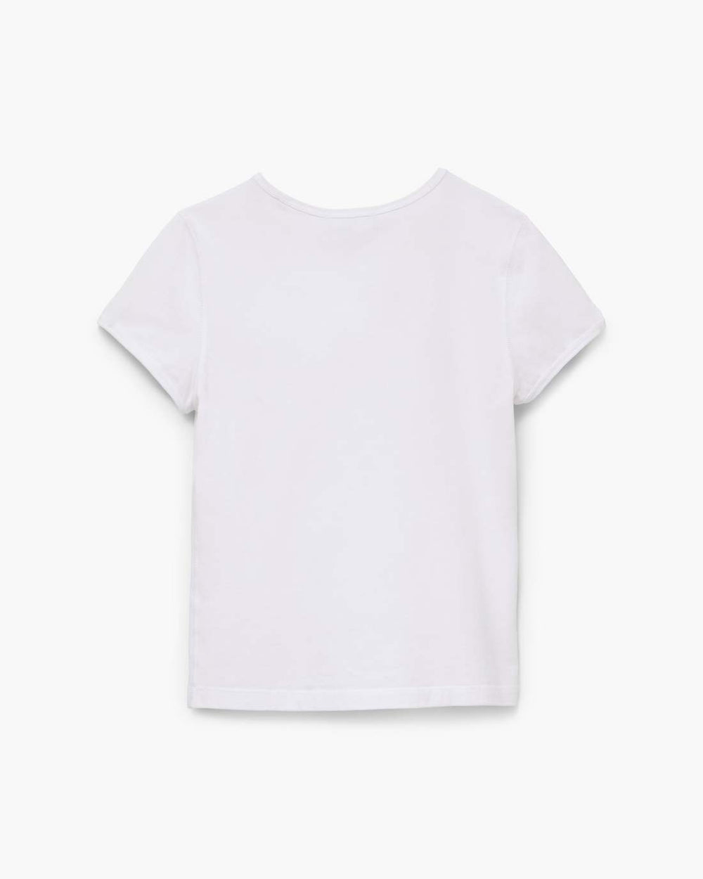 Charm Logo Shrunken Tee White