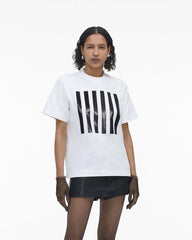 The Stripe Box Tee White