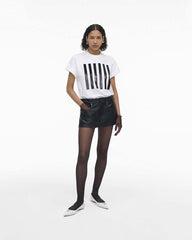 The Stripe Box Tee White
