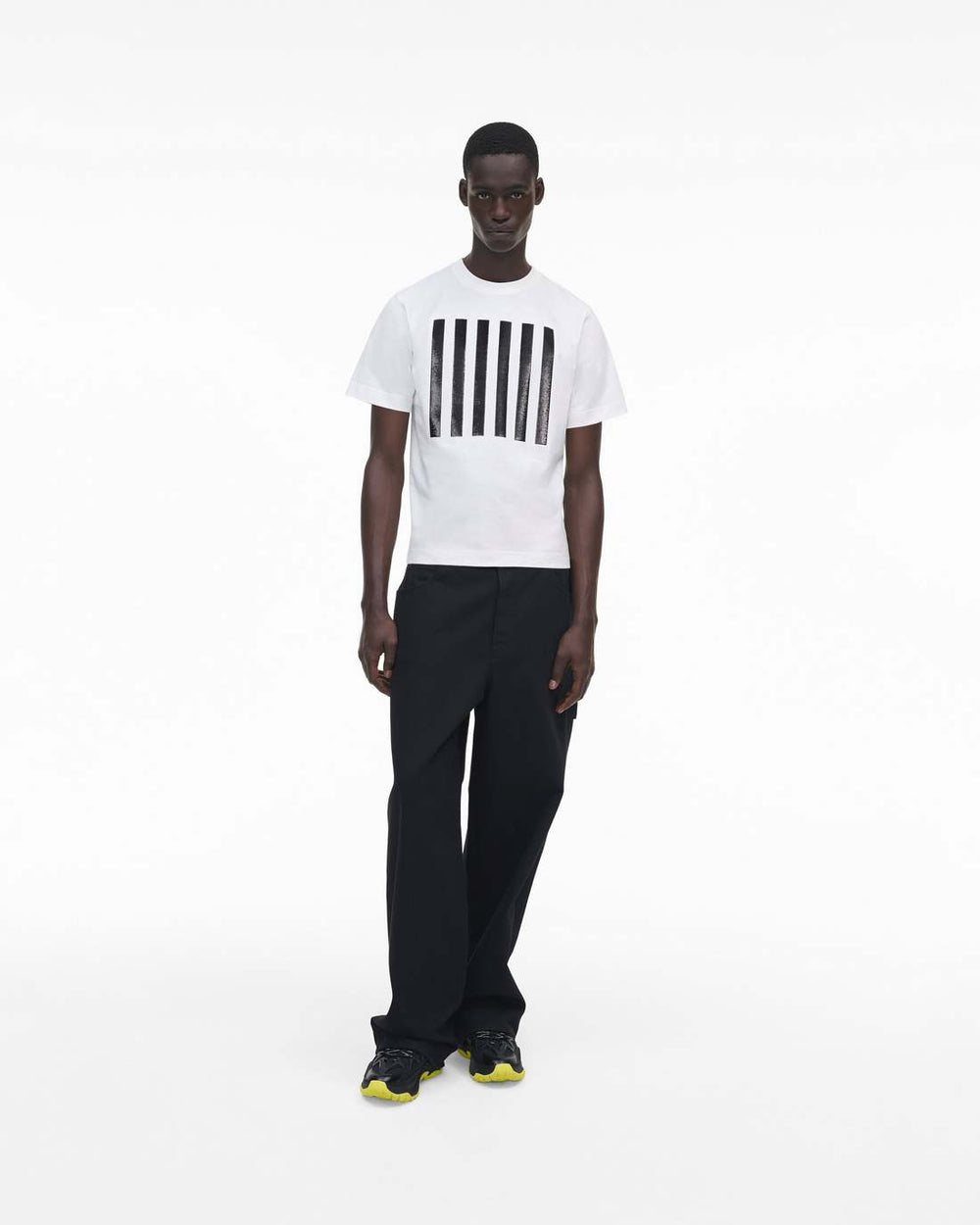 The Stripe Box Tee White