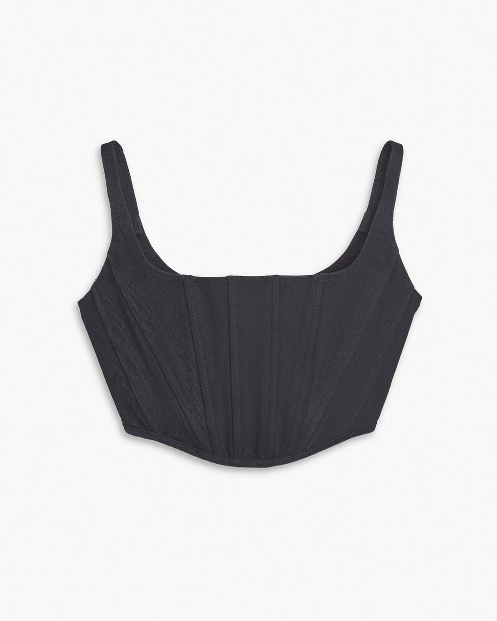 The Denim Bustier Black