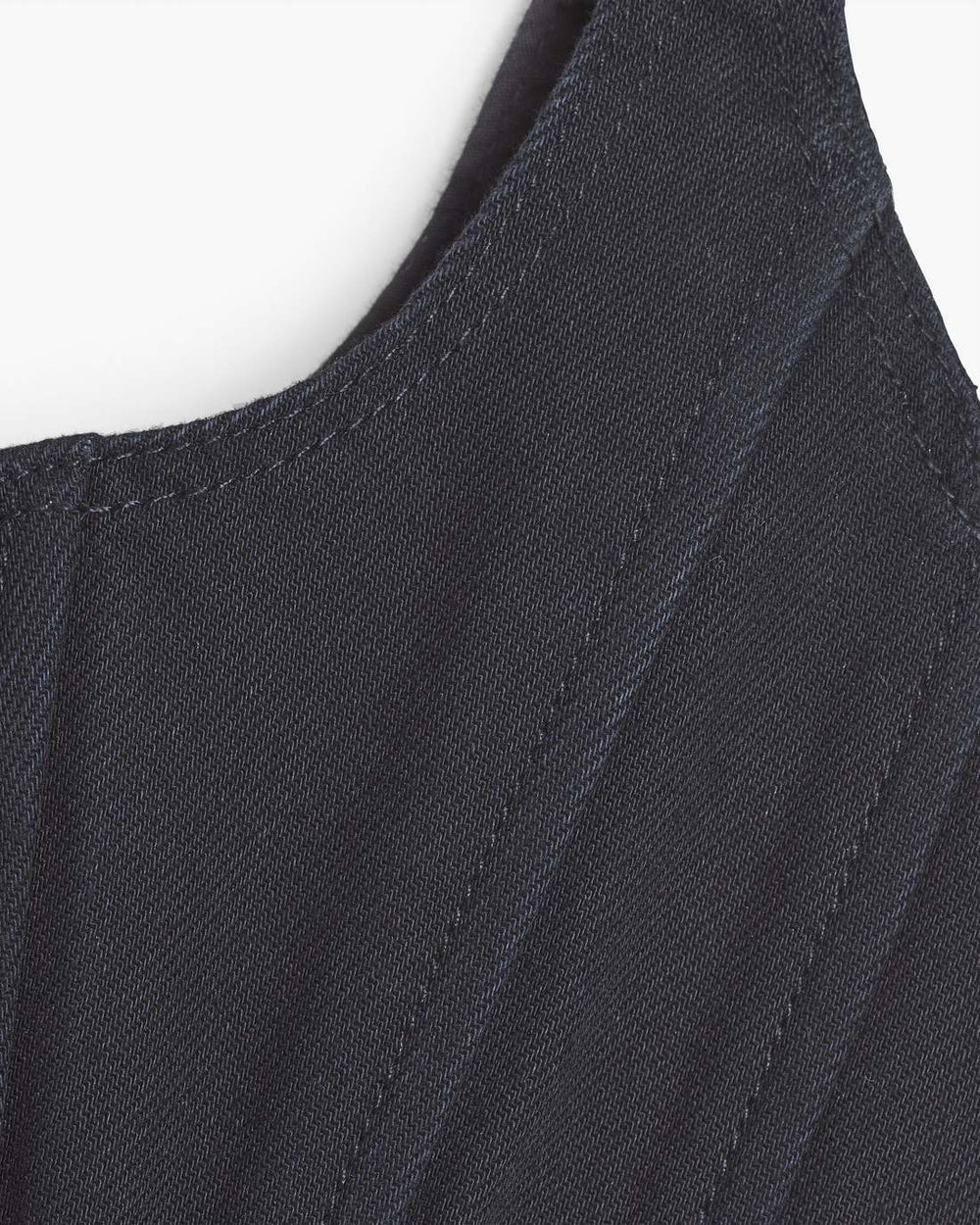 The Denim Bustier Black