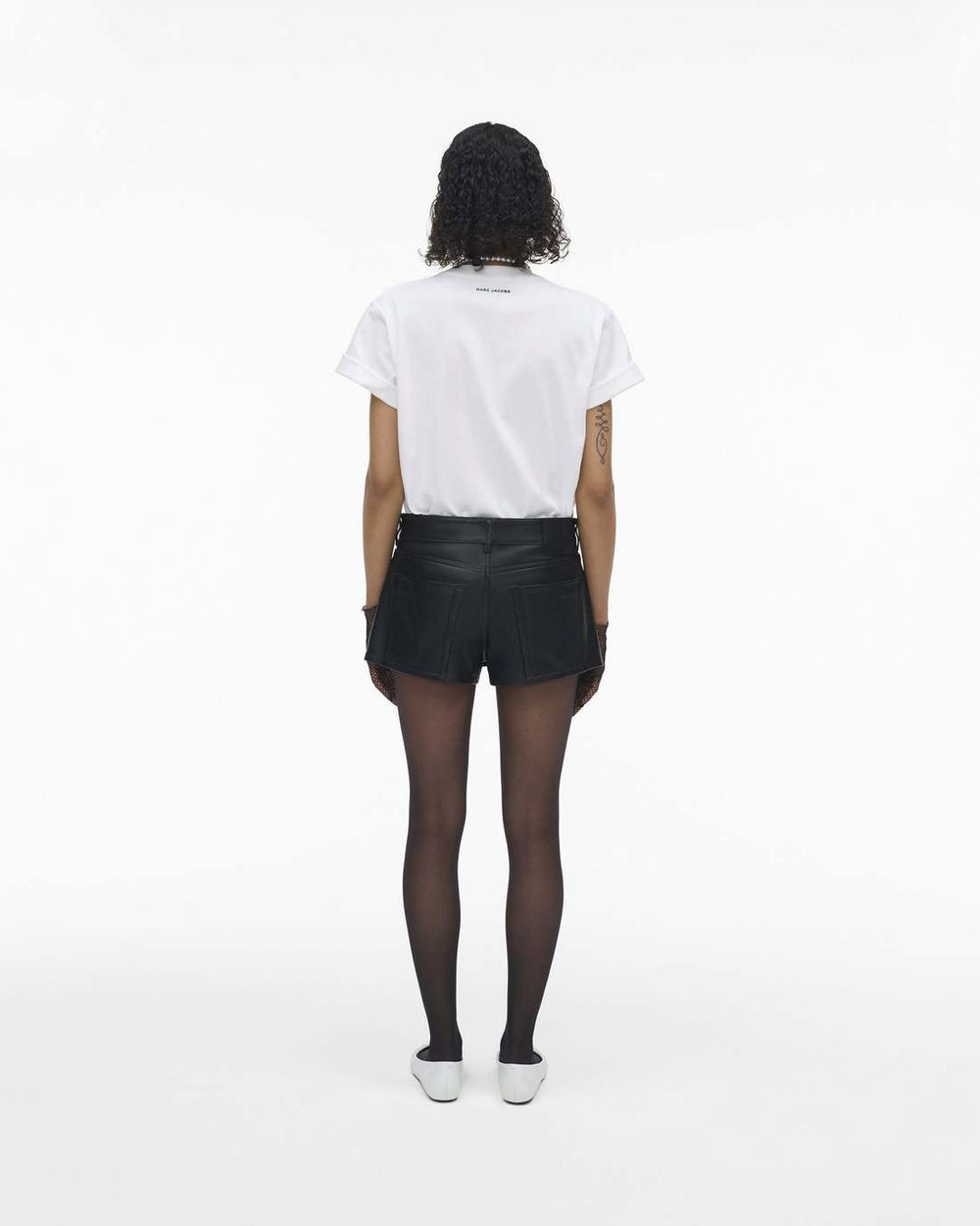 The Leather Skort Black