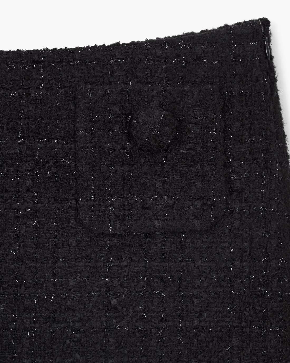 Tweed Mini Skirt Black