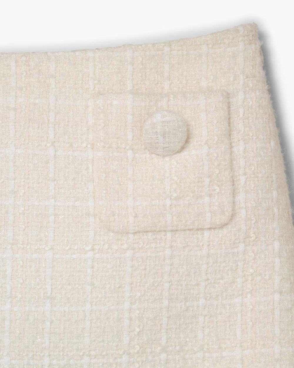 Tweed Mini Skirt Ivory