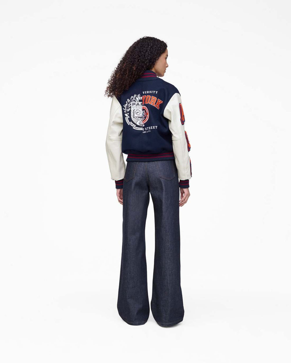 The A.P.C. X Marc Jacobs Varsity Jacket Dark Navy/White