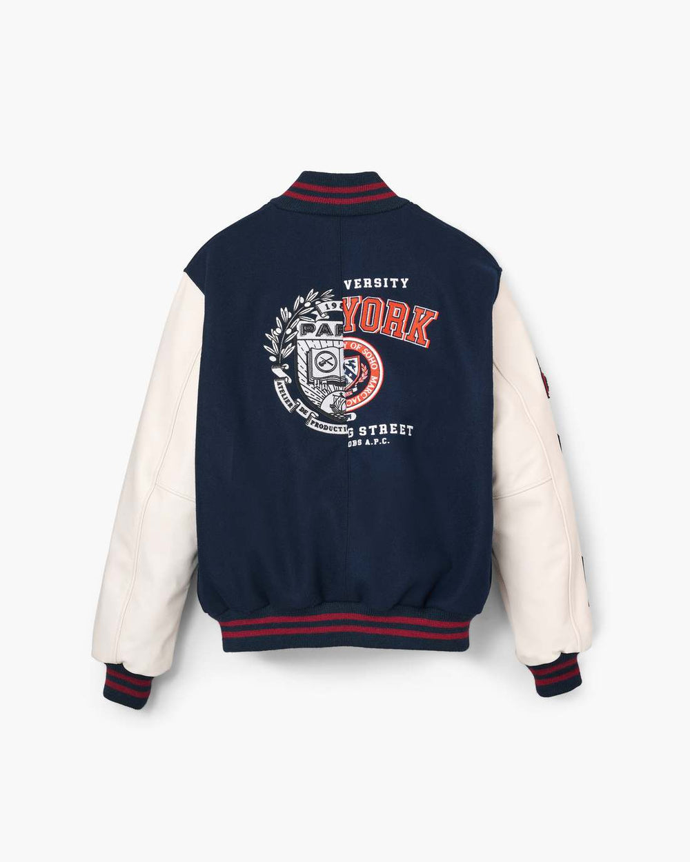 The A.P.C. X Marc Jacobs Varsity Jacket Dark Navy/White