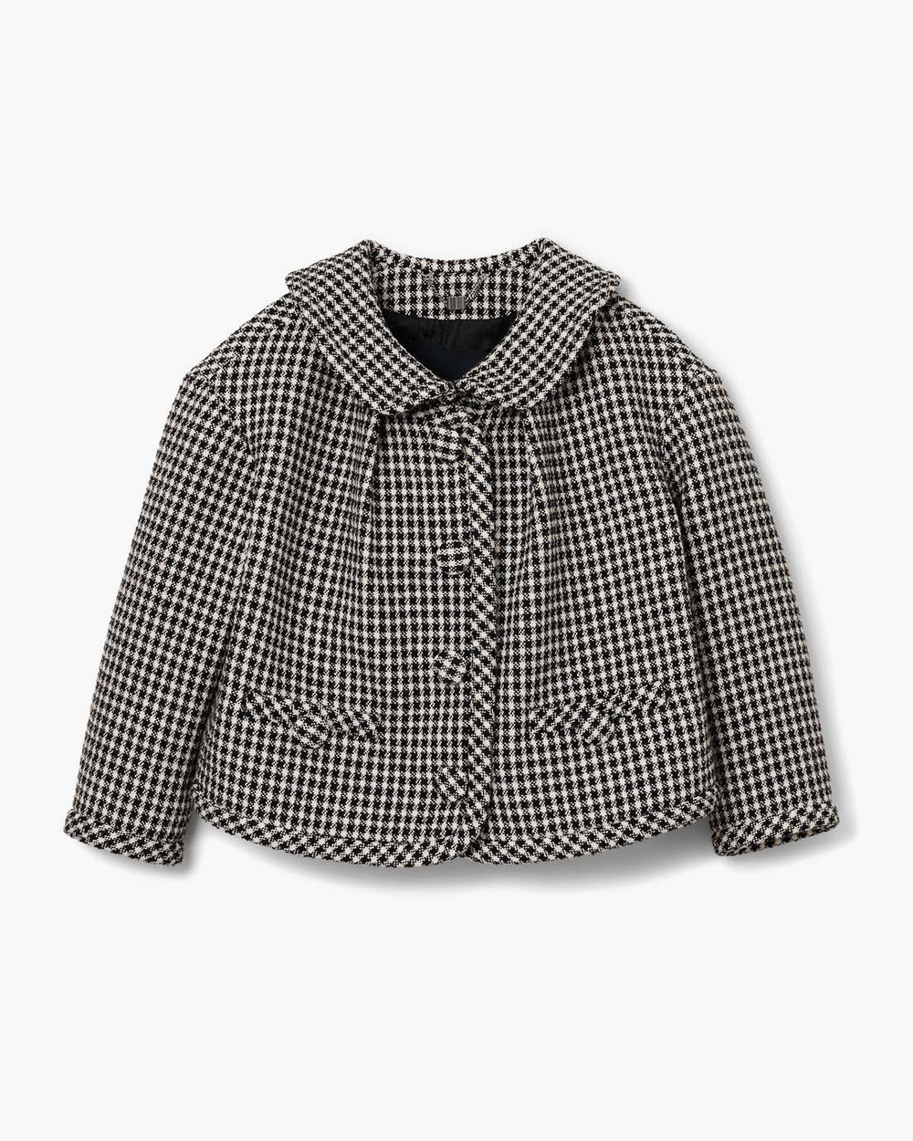 Gingham Tweed Jacket Black Multi