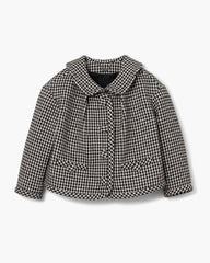Gingham Tweed Jacket Black Multi