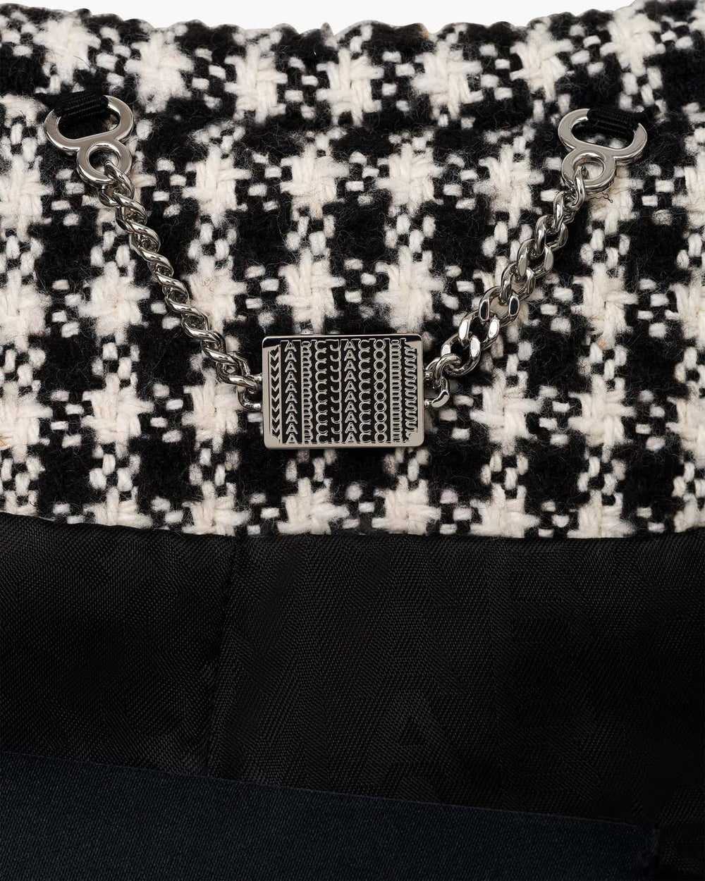 Gingham Tweed Jacket Black Multi