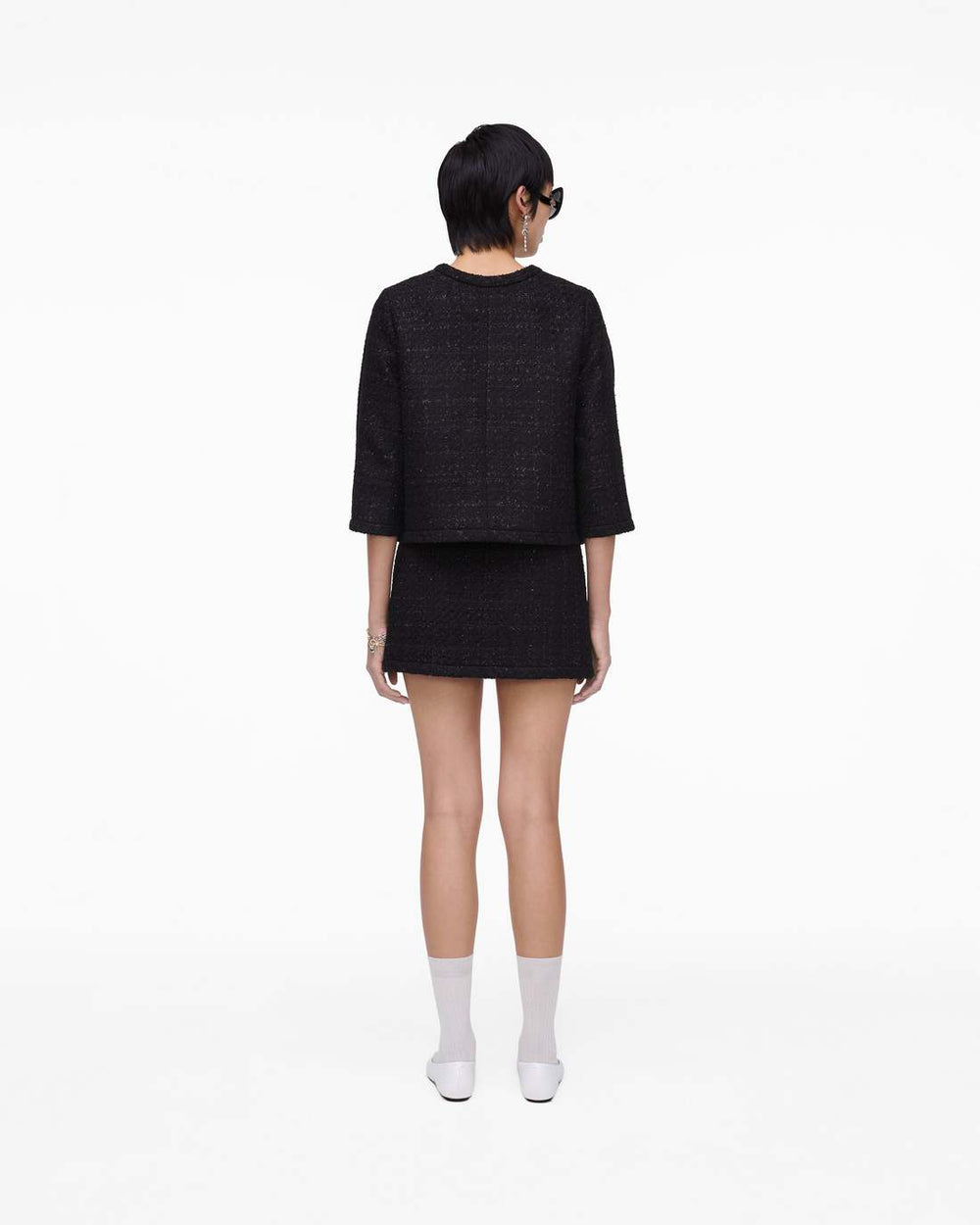 Tweed Backwards Lady Jacket Black