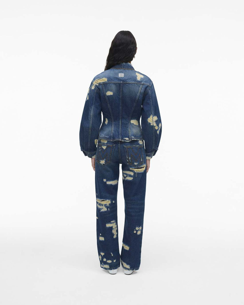 The Rip And Repair Fluted Denim Jacket Punk Indigo