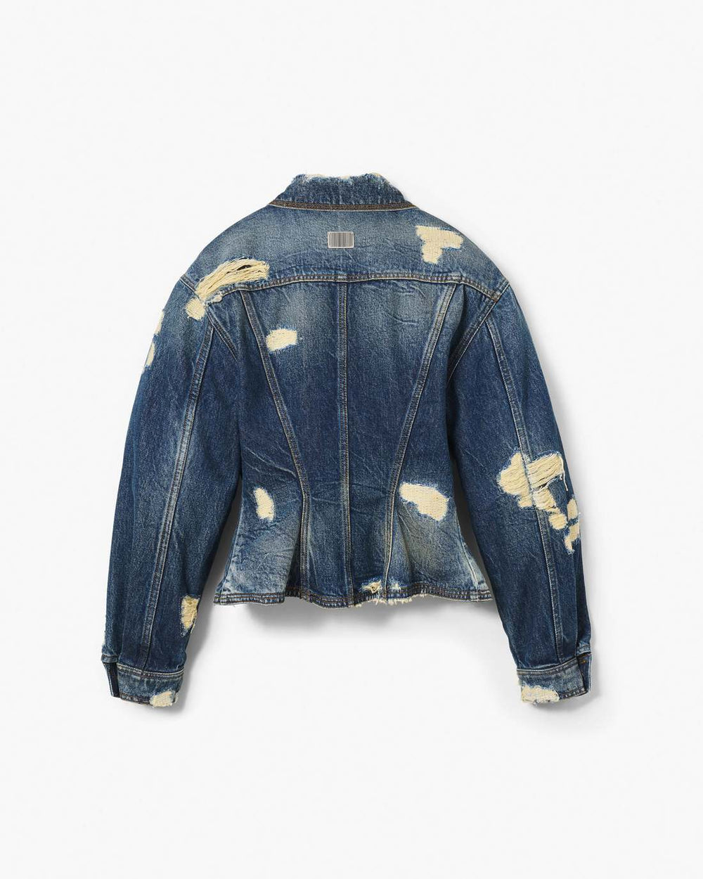 The Rip And Repair Fluted Denim Jacket Punk Indigo