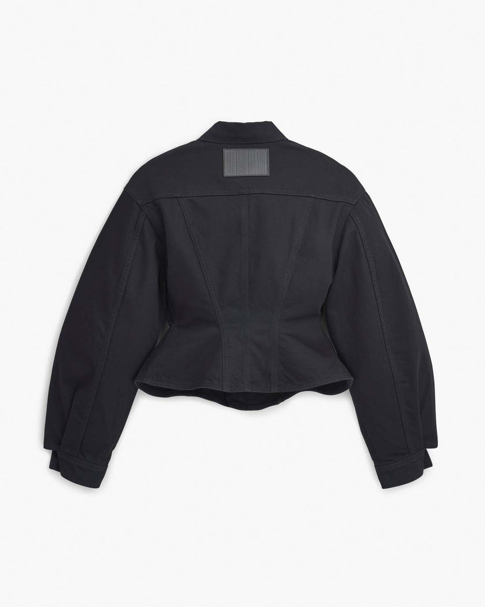 The Fluted Denim Jacket Black