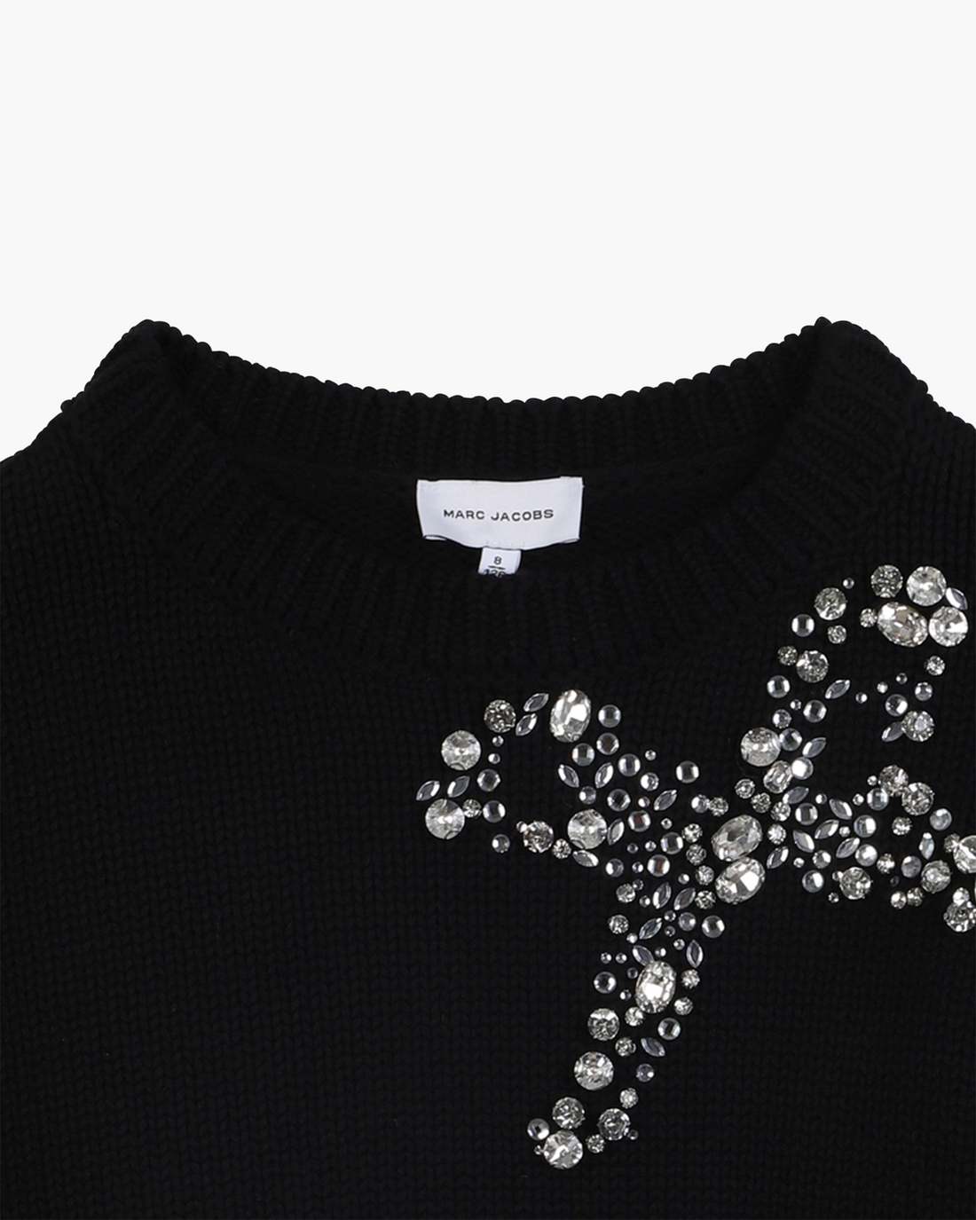 The Gem Bow Sweater Black