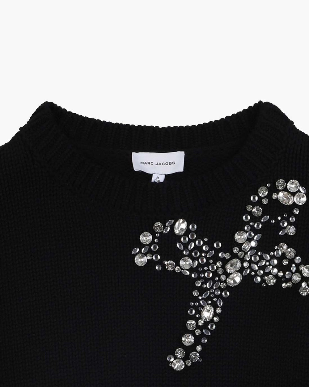 The Gem Bow Sweater Black