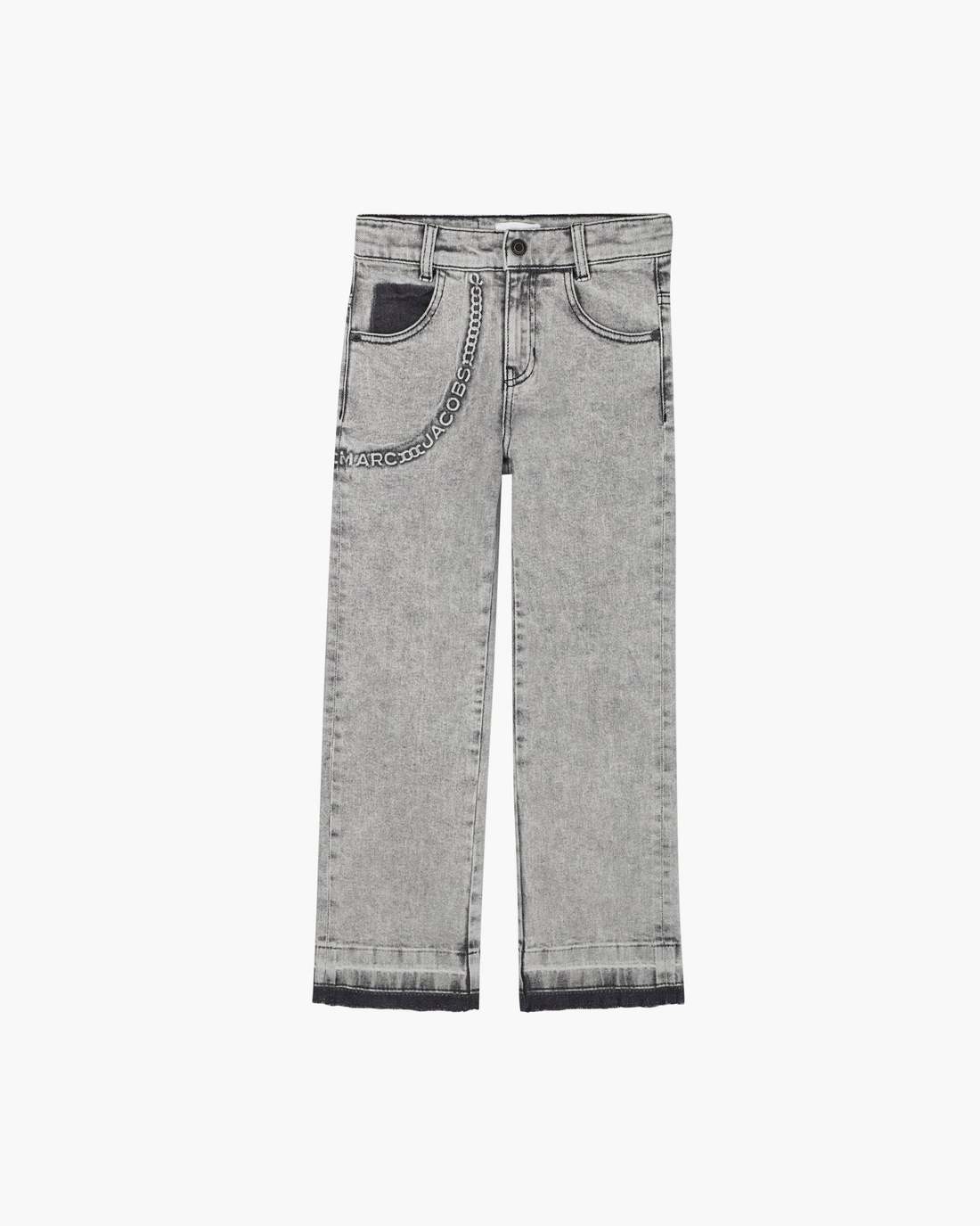 The Trompe Loeil Chain Jeans Black