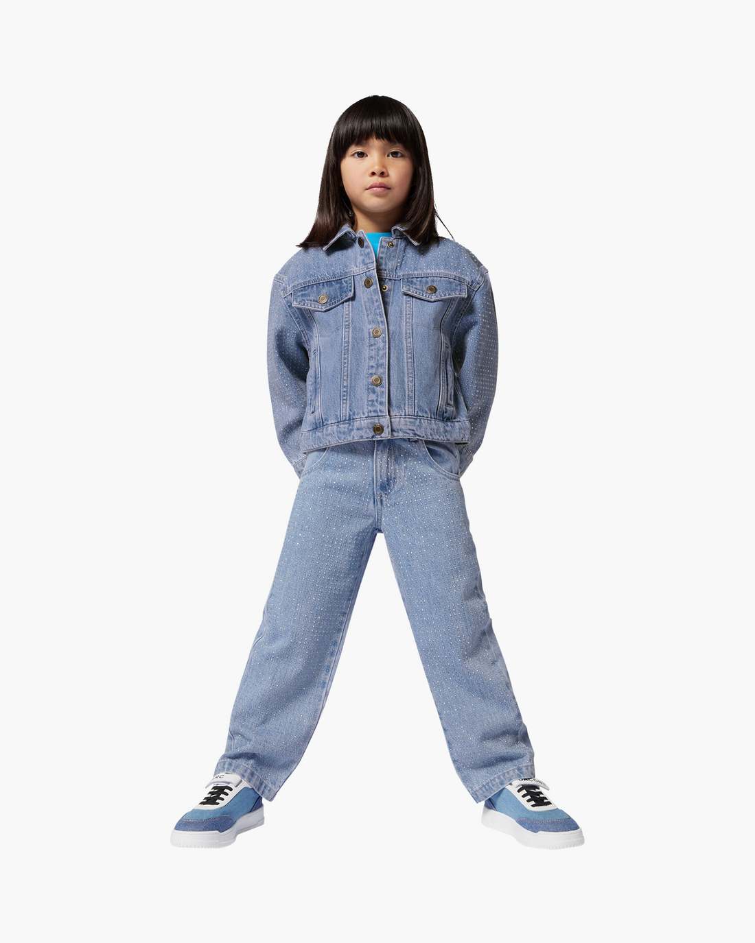 The Crystal Denim Jacket Blue