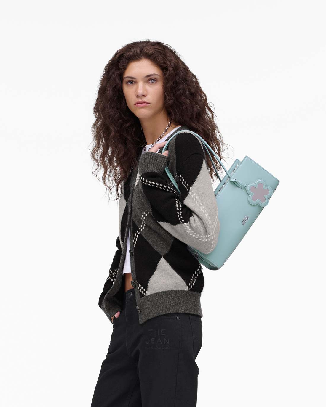 The Glam Mirror Satchel Sky Blue